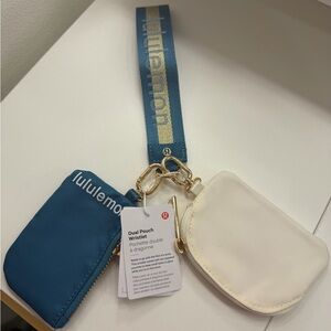 Lululemon Blue and Cream Key Holder